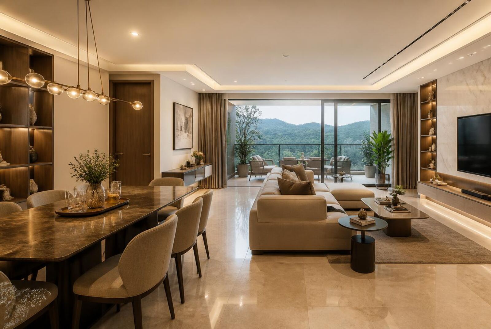 Luxury living room at Riseonic